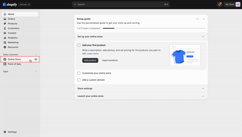shopify cookie banner code