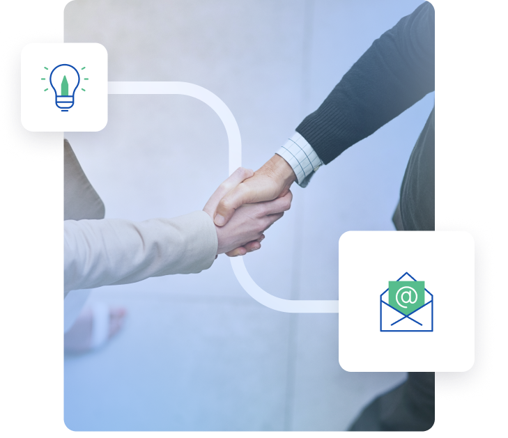 Strategic partnership handshake