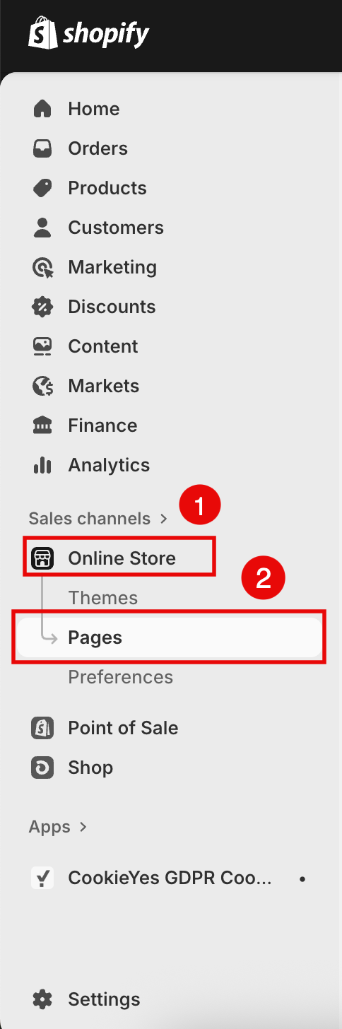 Online store in shopify