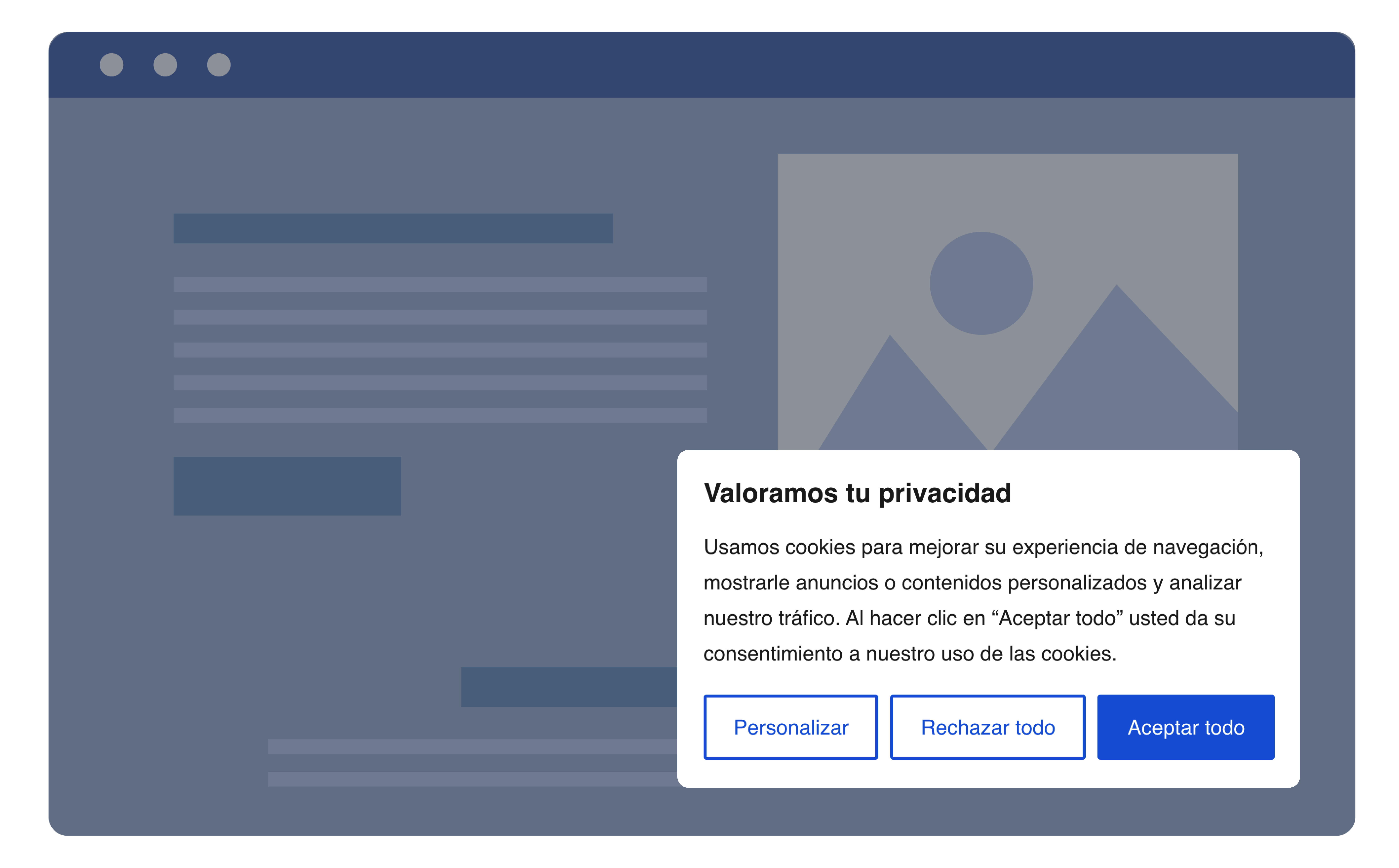 Banner de consentimiento de cookies flotante